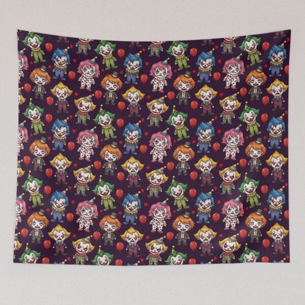 Item preview, Chibi Creepy Clown Party designed and sold by calypso-designs.