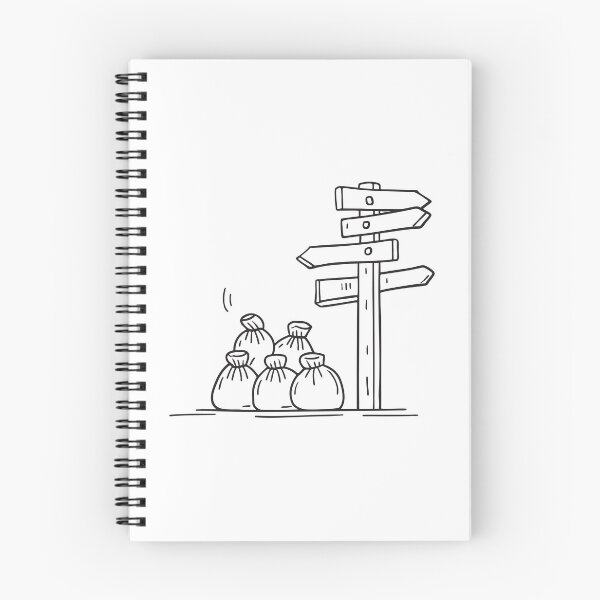 Item preview, An urban signpost next to overflowing garbage bags designed and sold by rasagamastore.