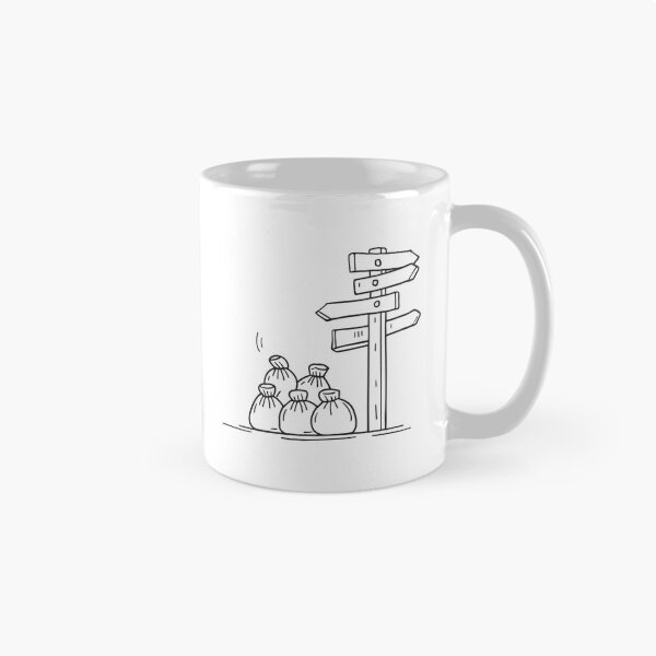 Item preview, An urban signpost next to overflowing garbage bags designed and sold by rasagamastore.
