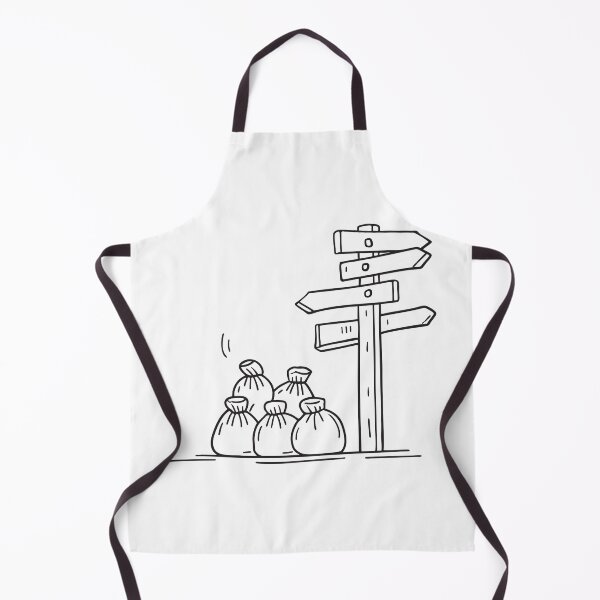 Item preview, An urban signpost next to overflowing garbage bags designed and sold by rasagamastore.
