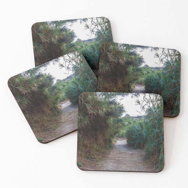Item preview, Overgrown Reed Pathway Through Lush Vegetation Creating A Secluded Natural Trail And Green Tunnel designed and sold by Nmallia.
