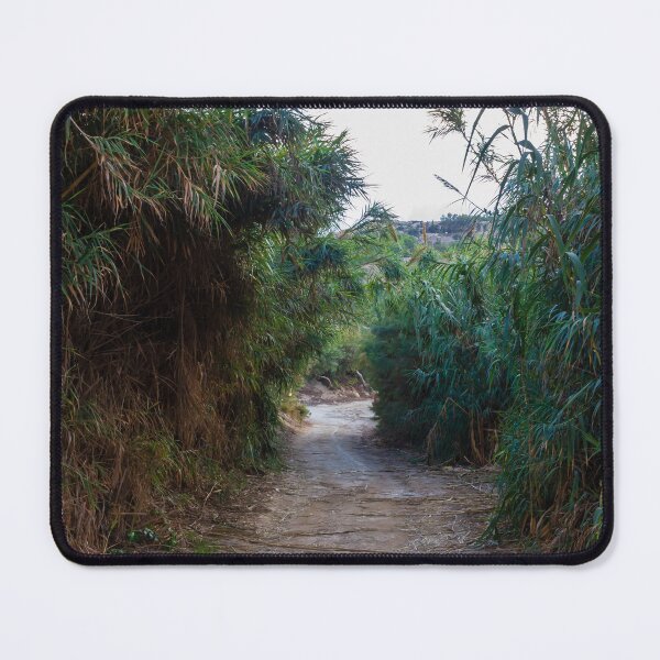 Item preview, Overgrown Reed Pathway Through Lush Vegetation Creating A Secluded Natural Trail And Green Tunnel designed and sold by Nmallia.