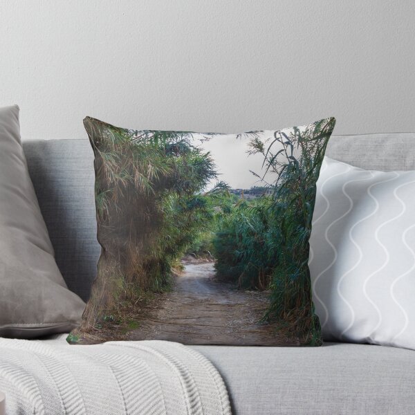 Item preview, Overgrown Reed Pathway Through Lush Vegetation Creating A Secluded Natural Trail And Green Tunnel designed and sold by Nmallia.