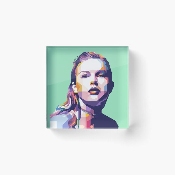 Item preview, Diva Taylor Swift Geometric Colorful WPAP Portrait designed and sold by Vicky021.