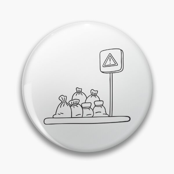 Item preview, A street sign placed near cluttered bags on a city corner designed and sold by rasagamastore.