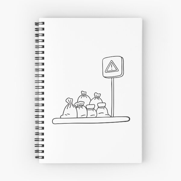 Item preview, A street sign placed near cluttered bags on a city corner designed and sold by rasagamastore.