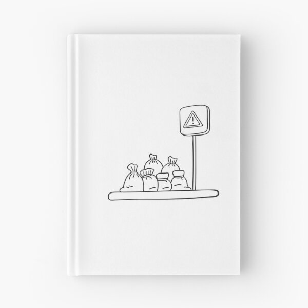 Item preview, A street sign placed near cluttered bags on a city corner designed and sold by rasagamastore.