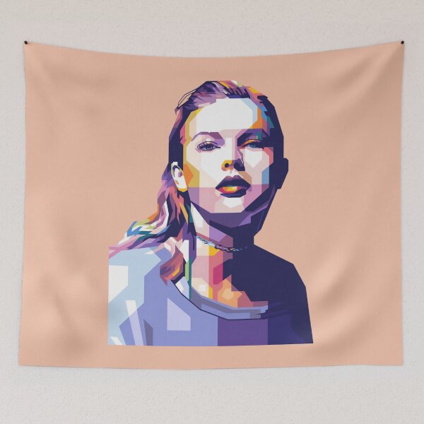 Item preview, Diva Taylor Swift Geometric Colorful WPAP Portrait designed and sold by Vicky021.