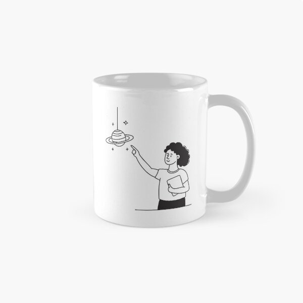 Item preview, A student gesturing toward Uranus on a solar system mobile designed and sold by rasagamastore.
