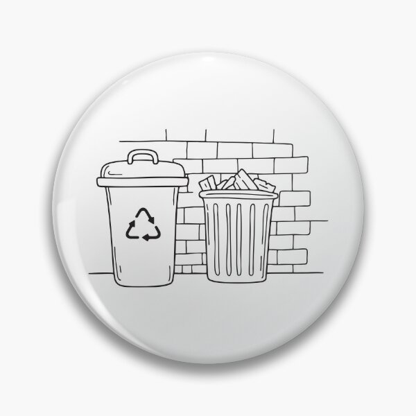 Item preview, A garbage bin located by a brick wall in an alley designed and sold by rasagamastore.
