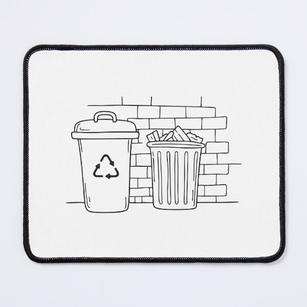 Item preview, A garbage bin located by a brick wall in an alley designed and sold by rasagamastore.