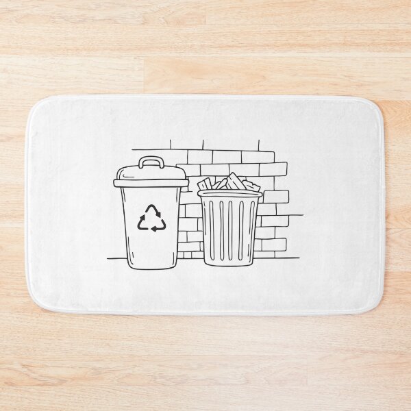 Item preview, A garbage bin located by a brick wall in an alley designed and sold by rasagamastore.