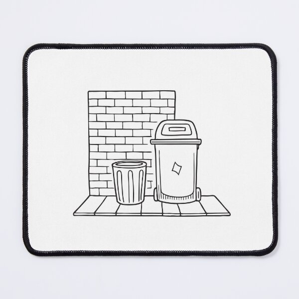 Item preview, A waste bin standing beside bricks in a narrow alley designed and sold by rasagamastore.