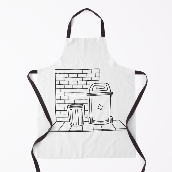 Item preview, A waste bin standing beside bricks in a narrow alley designed and sold by rasagamastore.