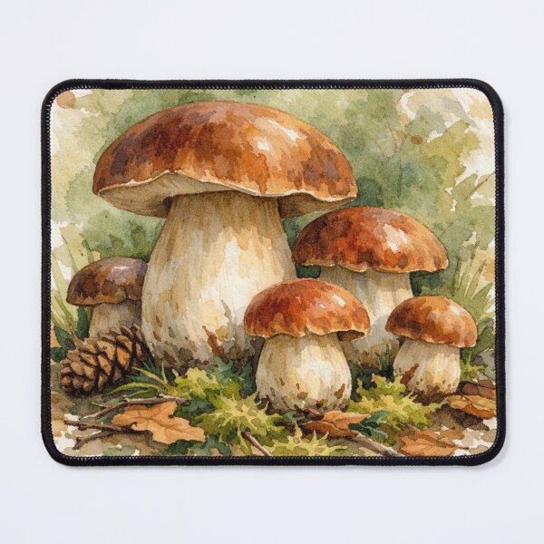 Item preview, Boletus Edulis Watercolor - Vintage Porcini Mushroom Botanical Art designed and sold by Darlin8888.
