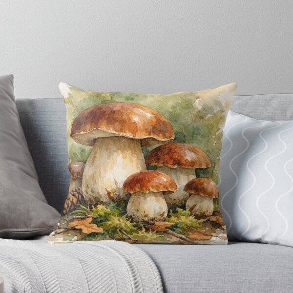 Item preview, Boletus Edulis Watercolor - Vintage Porcini Mushroom Botanical Art designed and sold by Darlin8888.