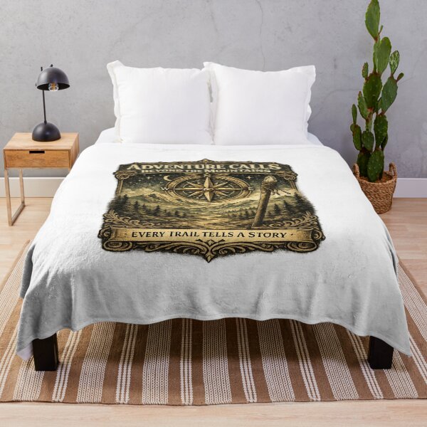 Item preview, Adventure Calls Beyond the Mountains Vintage Compass Hiking Camping Nature Explorer Graphic designed and sold by Artbysarmina.