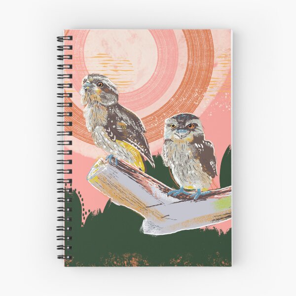 Artikelvorschau, Eulenschwalme vor abstraktem Hintergrund entworfen und verkauft von bee-denham-art.