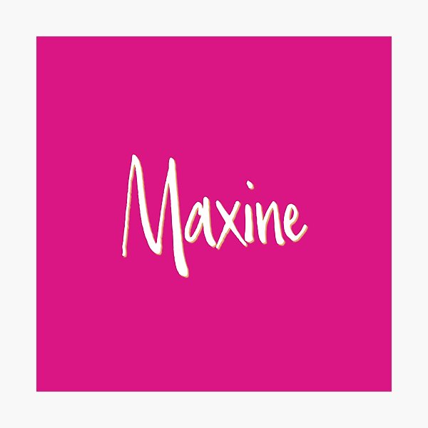 Item preview, MAXINE personalized type design designed and sold by CharlottePlaceArt.