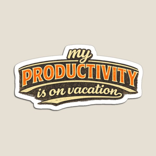 Item preview, My Productivity Is on Vacation designed and sold by Elisabeth Lucas.