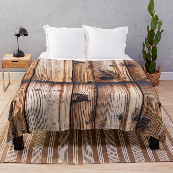 Item preview, Rustic Burnt Edge Timber Wood Planks with Deep Grain Texture designed and sold by NorthWild.