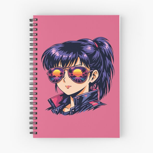 Item preview, Neon Retro Anime Aviator Reflection Lady designed and sold by KungPowUnicorn.