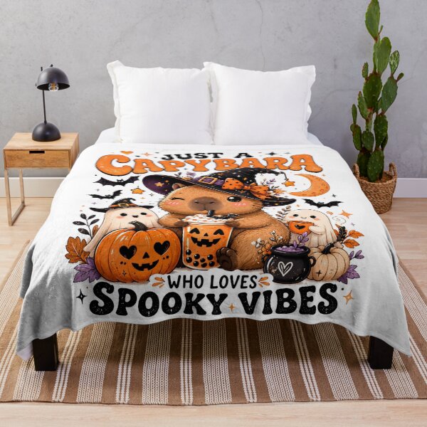 Item preview, Just a capybara who loves spooky vibes designed and sold by Sixtinebzh.