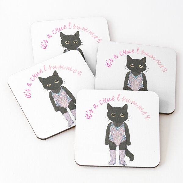 Item preview, It's a cruel summer - taylor swift lover black cat designed and sold by bellisimadesign.
