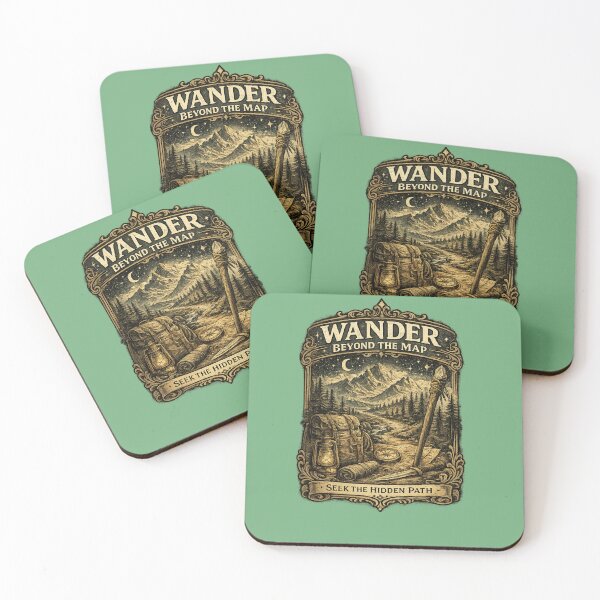 Item preview, Vintage Wander Beyond the Map Adventure Hiking Nature Retro Graphic T-Shirt designed and sold by Artbysarmina.
