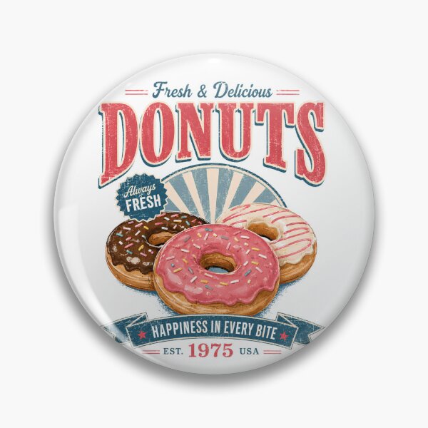 Artikelvorschau, Frische und leckere Donuts im Vintage-Retro-Bäckereidesign entworfen und verkauft von Sixtinebzh.