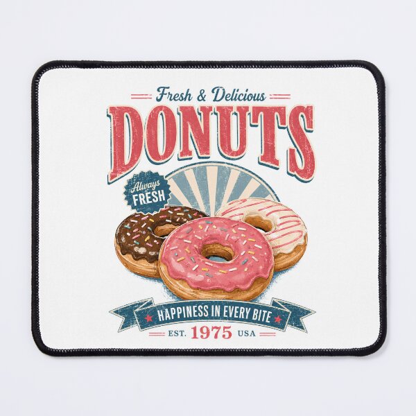 Item preview, Fresh and delicious donuts vintage retro bakery design designed and sold by Sixtinebzh.