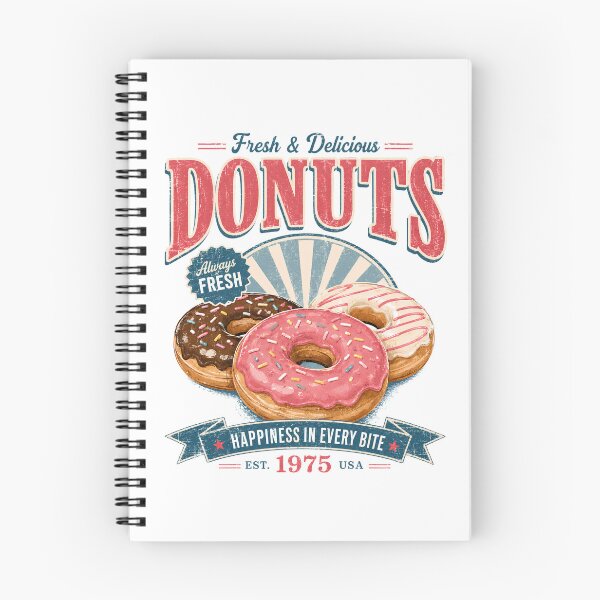 Item preview, Fresh and delicious donuts vintage retro bakery design designed and sold by Sixtinebzh.