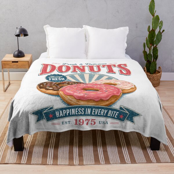 Item preview, Fresh and delicious donuts vintage retro bakery design designed and sold by Sixtinebzh.