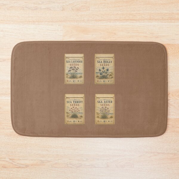 Item preview, Vintage Seed Packets PRINT ONLY NOT REAL- Coastal Wildflowers Series 001-004 - original color designed and sold by Beachy.