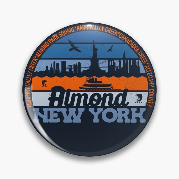 Item preview, Almond New York Sunset Retro Vintage Local Pride Logo designed and sold by CRHPOD20.