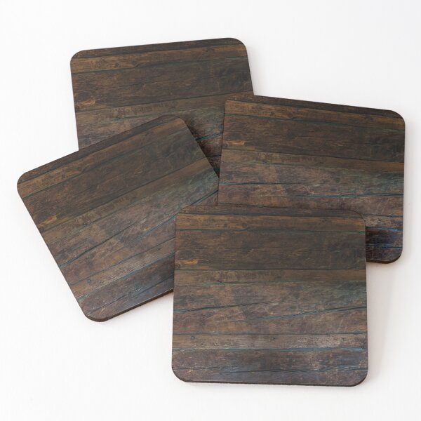 Item preview, Rustic Horizontal Log Cabin Wall with Aged Dark Timber Grain designed and sold by NorthWild.