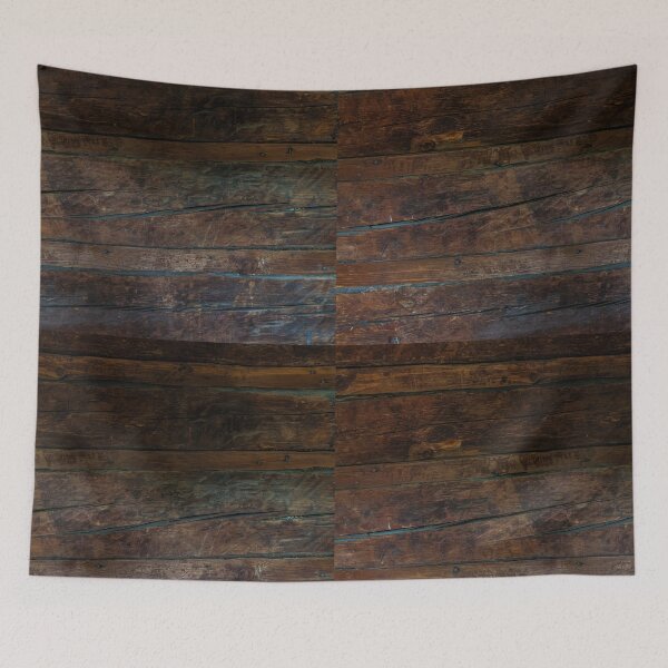 Item preview, Rustic Horizontal Log Cabin Wall with Aged Dark Timber Grain designed and sold by NorthWild.