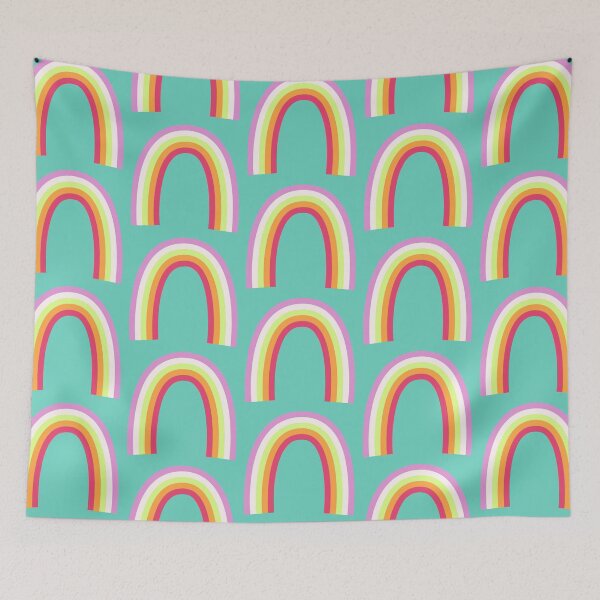 Item preview, Rainbow Pink White Yellow Orange Red designed and sold by cozysweet.