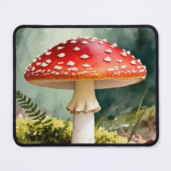 Item preview, Fly Agaric Watercolor - Amanita Muscaria Forest Mushroom Botanical Art designed and sold by Darlin8888.