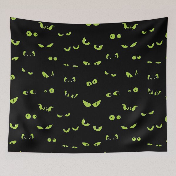 Item preview, Green Evil Eyes Pattern designed and sold by calypso-designs.