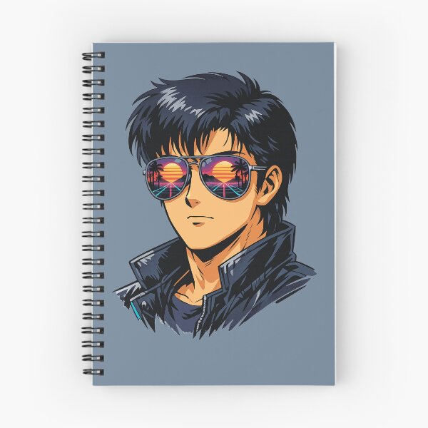 Item preview, Synthwave Vintage Anime Aviator Reflection Gentleman designed and sold by KungPowUnicorn.