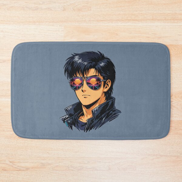 Item preview, Synthwave Vintage Anime Aviator Reflection Gentleman designed and sold by KungPowUnicorn.