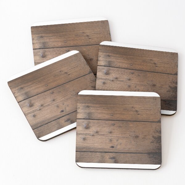 Item preview, Rustic Warm Oak Timber Planks with Vintage Nails and Knots designed and sold by NorthWild.