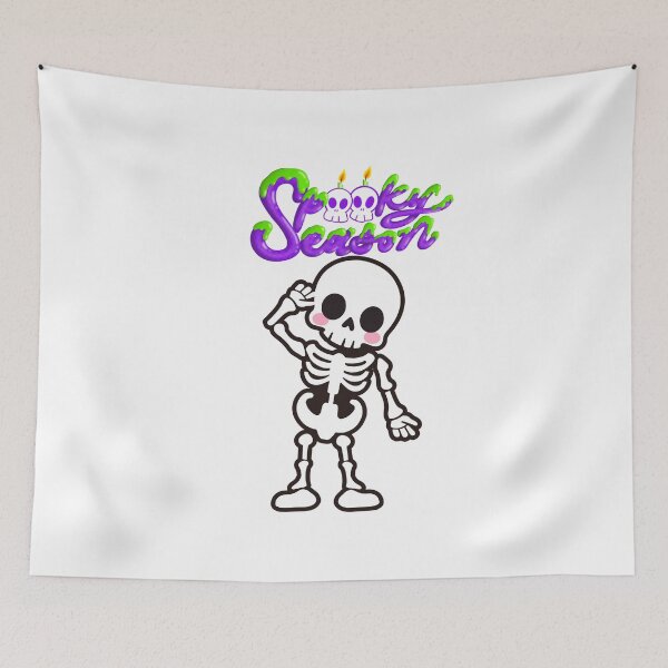 Item preview, Cute Spooky Season Skeleton designed and sold by     Sela Art .