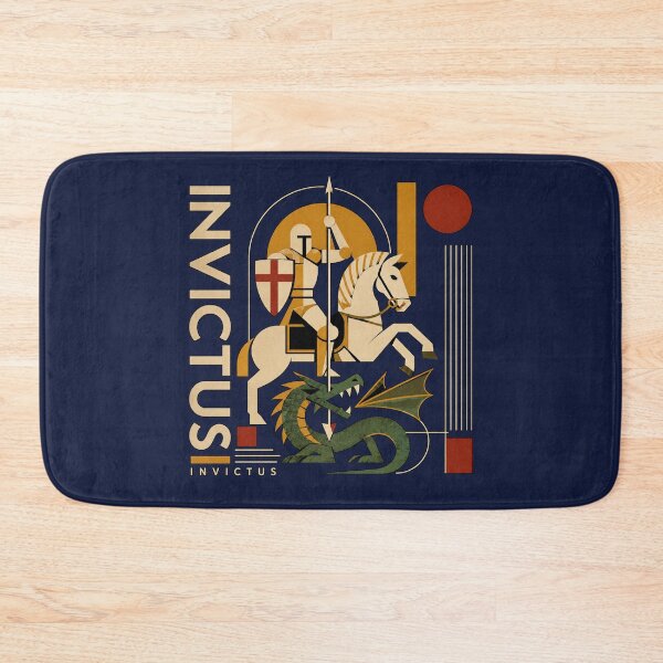 Item preview, Invictus: The Golden Dragon Line | Art Deco & Bauhaus Knight vs Dragon Premium T-Shirt designed and sold by Sanctum Icons.