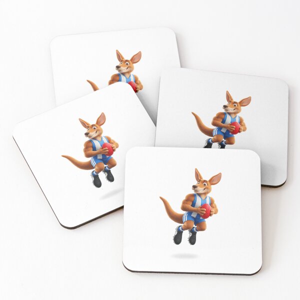 Item preview, North Melbourne Kangaroos AFL Mascot Logo Vintage Classic Design designed and sold by Luke Foran Sports Art.