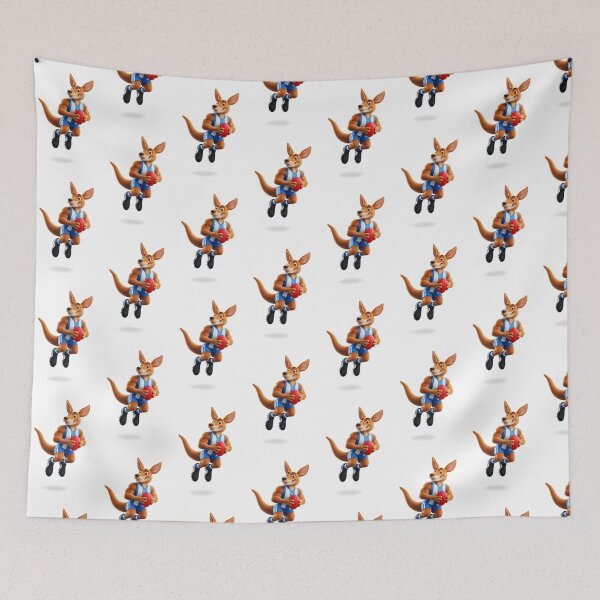 Item preview, North Melbourne Kangaroos AFL Mascot Logo Vintage Classic Design designed and sold by Graphix Nation.