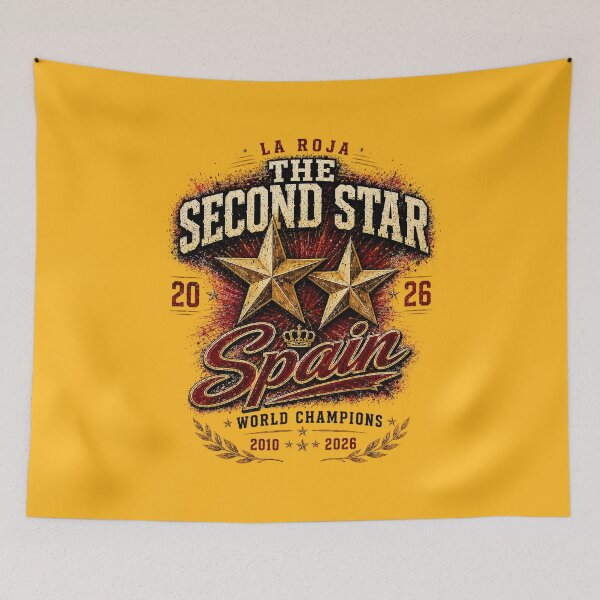 Item preview, The Second Star Spain Champions designed and sold by rygenr8.