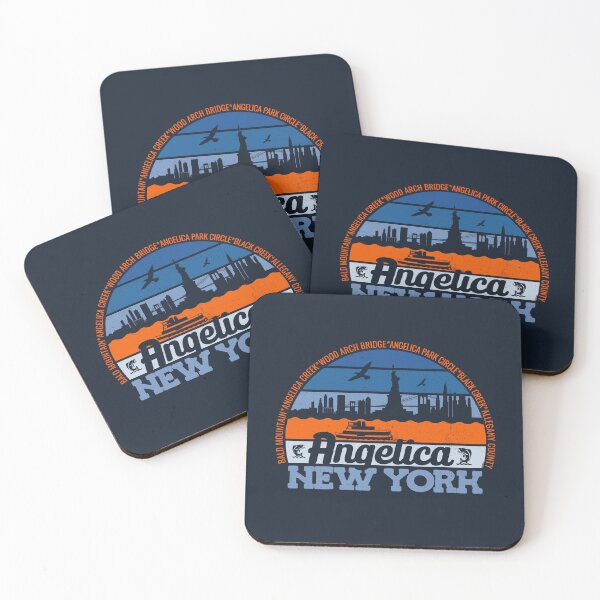 Item preview, Angelica New York Sunset Retro Vintage Local Pride Logo designed and sold by CRHPOD20.