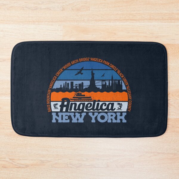 Item preview, Angelica New York Sunset Retro Vintage Local Pride Logo designed and sold by CRHPOD20.